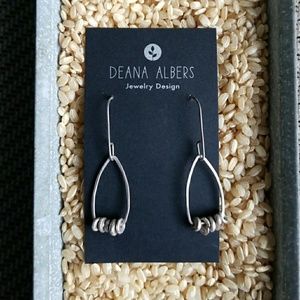 NIB 💗 DEANA ALBERS Sterling Silver SS Beaded Earrings NWT